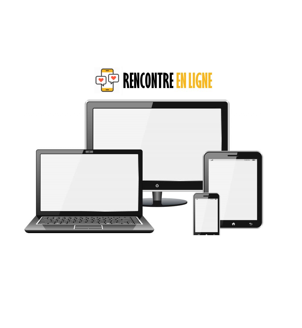 Ordinateur et téléphone représentant la rédaction d'un profil de rencontre en ligne